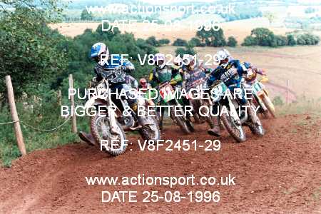Photo: V8F2451-29 ActionSport Photography 25/08/1996 AMCA Hereford MXC - Bacton _3_250-750Seniors #34
