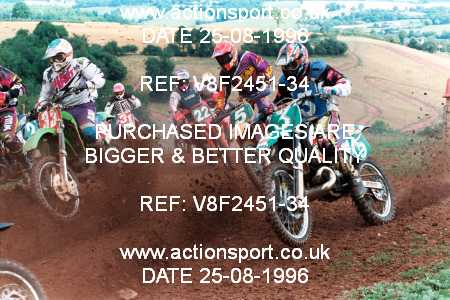 Photo: V8F2451-34 ActionSport Photography 25/08/1996 AMCA Hereford MXC - Bacton _3_250-750Seniors #33