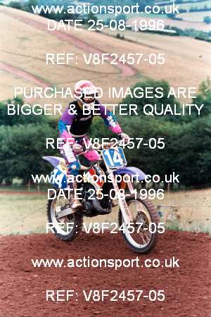 Photo: V8F2457-05 ActionSport Photography 25/08/1996 AMCA Hereford MXC - Bacton _5_125Seniors-125Experts #14