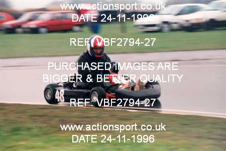 Photo: VBF2794-27 ActionSport Photography 24/11/1996 Dunkeswell Kart Club _4_SeniorTKM #48