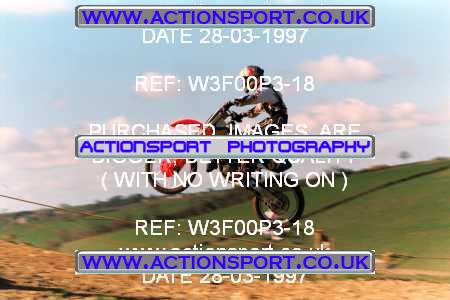 Photo: W3F00P3-18 ActionSport Photography 28/03/1997 AMCA Marshfield MXC Mike Brown Memorial _0_Practice #37