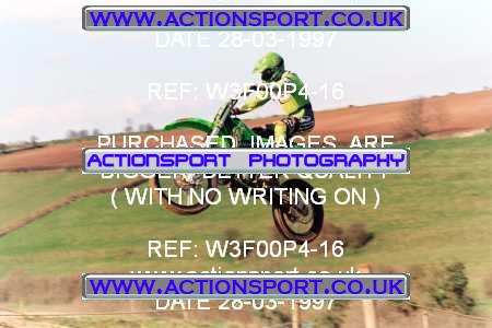 Photo: W3F00P4-16 ActionSport Photography 28/03/1997 AMCA Marshfield MXC Mike Brown Memorial _0_Practice #37