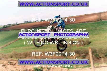Photo: W3F00P4-30 ActionSport Photography 28/03/1997 AMCA Marshfield MXC Mike Brown Memorial _0_Practice #37