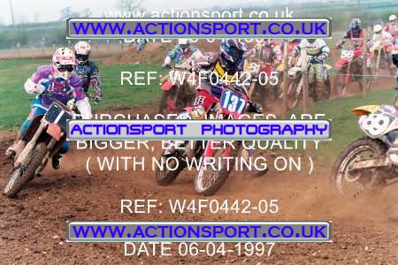 Photo: W4F0442-05 ActionSport Photography 06/04/1997 AMCA Shepshed MCC - Wymeswold _5_JuniorsGroup3 #9990