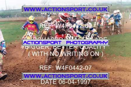 Photo: W4F0442-07 ActionSport Photography 06/04/1997 AMCA Shepshed MCC - Wymeswold _5_JuniorsGroup3 #9990