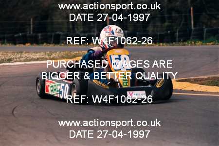 Photo: W4F1062-26 ActionSport Photography 27/04/1997 Dunkeswell Kart Club _2_JuniorTKM #50