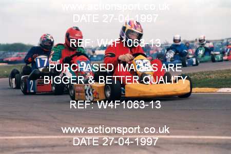Photo: W4F1063-13 ActionSport Photography 27/04/1997 Dunkeswell Kart Club _3_FormulaBlue #33