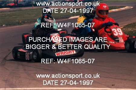 Photo: W4F1065-07 ActionSport Photography 27/04/1997 Dunkeswell Kart Club _4_SeniorTKM #39