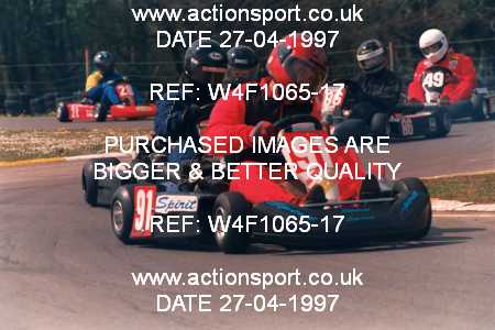 Photo: W4F1065-17 ActionSport Photography 27/04/1997 Dunkeswell Kart Club _4_SeniorTKM #91