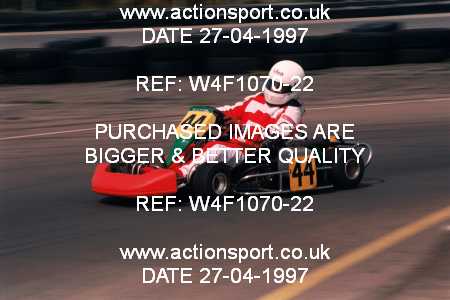 Photo: W4F1070-22 ActionSport Photography 27/04/1997 Dunkeswell Kart Club _7_125s #44