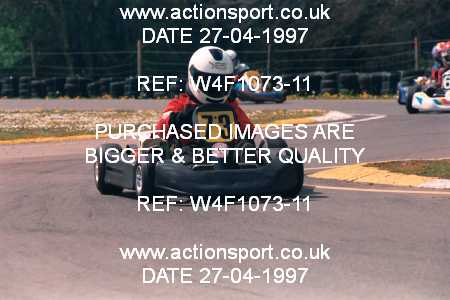 Photo: W4F1073-11 ActionSport Photography 27/04/1997 Dunkeswell Kart Club _1_Cadet #73