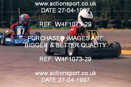 Photo: W4F1073-29 ActionSport Photography 27/04/1997 Dunkeswell Kart Club _1_Cadet #73