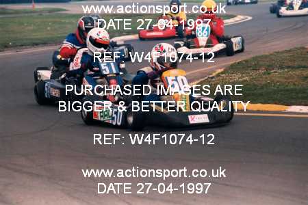 Photo: W4F1074-12 ActionSport Photography 27/04/1997 Dunkeswell Kart Club _2_JuniorTKM #50