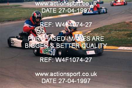 Photo: W4F1074-27 ActionSport Photography 27/04/1997 Dunkeswell Kart Club _2_JuniorTKM #50