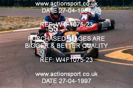 Photo: W4F1075-23 ActionSport Photography 27/04/1997 Dunkeswell Kart Club _2_JuniorTKM #50