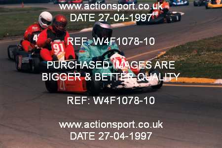 Photo: W4F1078-10 ActionSport Photography 27/04/1997 Dunkeswell Kart Club _4_SeniorTKM #91
