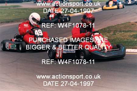 Photo: W4F1078-11 ActionSport Photography 27/04/1997 Dunkeswell Kart Club _4_SeniorTKM #91