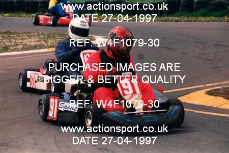 Photo: W4F1079-30 ActionSport Photography 27/04/1997 Dunkeswell Kart Club _4_SeniorTKM #91