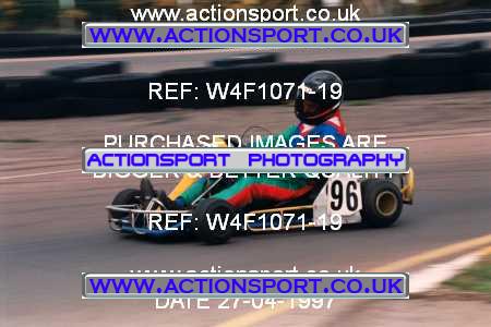 Photo: W4F1071-19 ActionSport Photography 27/04/1997 Dunkeswell Kart Club _8_250s #96