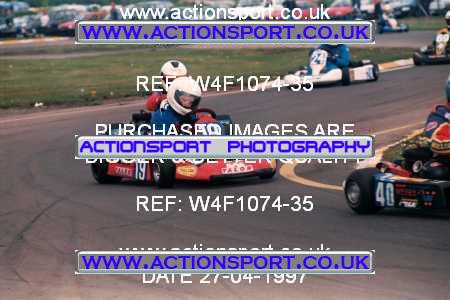 Photo: W4F1074-35 ActionSport Photography 27/04/1997 Dunkeswell Kart Club _2_JuniorTKM #19