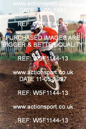 Photo: W5F1144-13 ActionSport Photography 11/05/1997 AMCA Marshfield MXC [125 250 750cc Championships] - Marshfield _4_JuniorsUnlimited #33