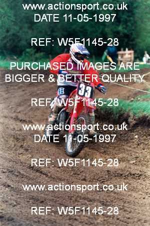 Photo: W5F1145-28 ActionSport Photography 11/05/1997 AMCA Marshfield MXC [125 250 750cc Championships] - Marshfield _4_JuniorsUnlimited #33