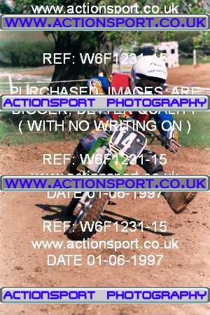 Photo: W6F1231-15 ActionSport Photography 01/06/1997 BSMA National Coventry Junior MXC - Long Buckby _1_60s #14