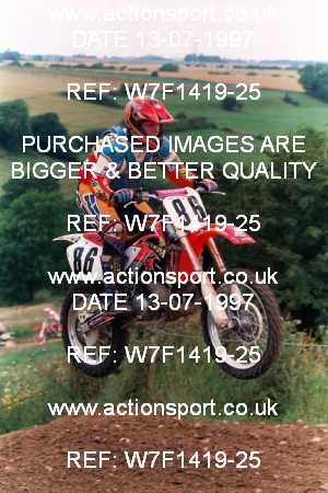 Photo: W7F1419-25 ActionSport Photography 13/07/1997 AMCA Marshfield MXC  _5_250-750Experts #86