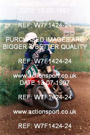 Photo: W7F1424-24 ActionSport Photography 13/07/1997 AMCA Marshfield MXC  _7_250Seniors #25