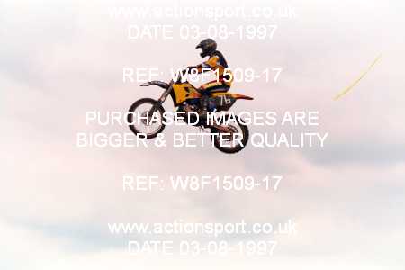 Photo: W8F1509-17 ActionSport Photography 3,4/08/1997 ACU BYMX Cambridge Junior SC Cat Finning Youth International - Mildenhall  _1_125s #76