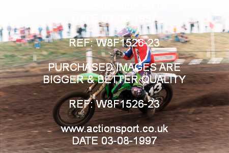 Photo: W8F1526-23 ActionSport Photography 3,4/08/1997 ACU BYMX Cambridge Junior SC Cat Finning Youth International - Mildenhall  _1_125s #13