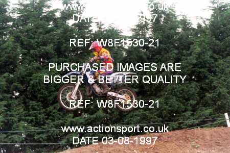 Photo: W8F1530-21 ActionSport Photography 3,4/08/1997 ACU BYMX Cambridge Junior SC Cat Finning Youth International - Mildenhall  _1_125s #19