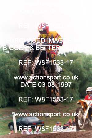 Photo: W8F1533-17 ActionSport Photography 3,4/08/1997 ACU BYMX Cambridge Junior SC Cat Finning Youth International - Mildenhall  _1_125s #19