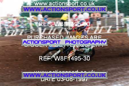 Photo: W8F1495-30 ActionSport Photography 3,4/08/1997 ACU BYMX Cambridge Junior SC Cat Finning Youth International - Mildenhall  _3_80s #30