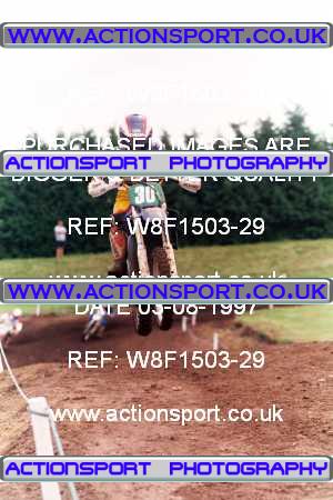 Photo: W8F1503-29 ActionSport Photography 3,4/08/1997 ACU BYMX Cambridge Junior SC Cat Finning Youth International - Mildenhall  _3_80s #30