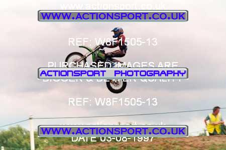 Photo: W8F1505-13 ActionSport Photography 3,4/08/1997 ACU BYMX Cambridge Junior SC Cat Finning Youth International - Mildenhall  _2_100s #20