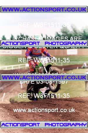 Photo: W8F1511-35 ActionSport Photography 3,4/08/1997 ACU BYMX Cambridge Junior SC Cat Finning Youth International - Mildenhall  _4_60s #29