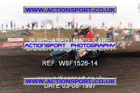 Photo: W8F1526-14 ActionSport Photography 3,4/08/1997 ACU BYMX Cambridge Junior SC Cat Finning Youth International - Mildenhall  _1_125s #45