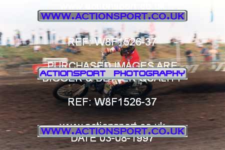 Photo: W8F1526-37 ActionSport Photography 3,4/08/1997 ACU BYMX Cambridge Junior SC Cat Finning Youth International - Mildenhall  _1_125s #45