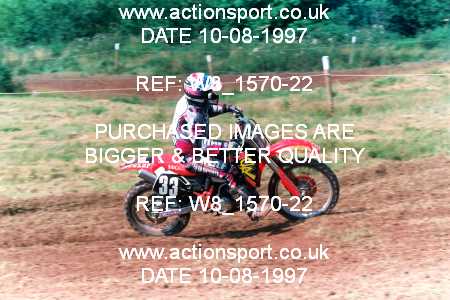 Photo: W8_1570-22 ActionSport Photography 10/08/1997 AMCA Raglan MXC [125 250 750cc Championships] - The Hendre  _2_Juniors #33