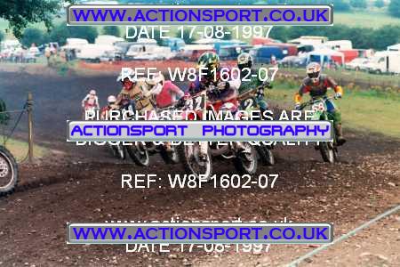 Photo: W8F1602-07 ActionSport Photography 17/08/1997 AMCA Moseley MXC - Brownhills  _3_250-750Juniors #2