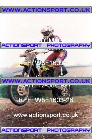 Photo: W8F1603-26 ActionSport Photography 17/08/1997 AMCA Moseley MXC - Brownhills  _3_250-750Juniors #2