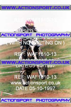 Photo: WAF1810-13 ActionSport Photography 05/10/1997 AMCA Ollerton MXC [250 Qualifiers] - Bevercotes _6_250-750Juniors #169