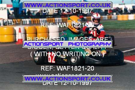 Photo: WAF1821-20 ActionSport Photography 12/10/1997 Hunts Kart Club - Kimbolton _1_SeniorTKM #52