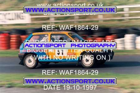 Photo: WAF1864-29 ActionSport Photography 19/10/1997 High Moor Motor Club Stages Rally - Three Sisters, Wigan _1_AllCompetitors #51