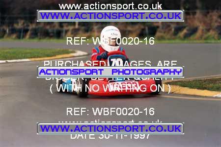 Photo: WBF0020-16 ActionSport Photography 30/11/1997 Dunkeswell Kart Club _1_Cadets #70