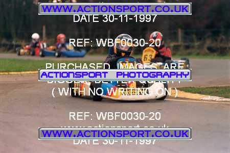 Photo: WBF0030-20 ActionSport Photography 30/11/1997 Dunkeswell Kart Club _1_Cadets #27
