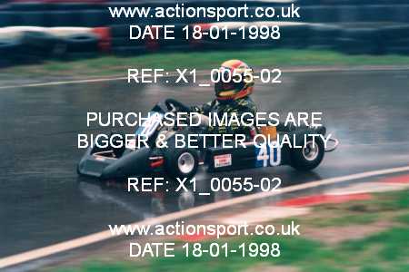 Photo: X1_0055-02 ActionSport Photography 18/01/1998 Buckmore Park Kart Club _5_JuniorTKM #40