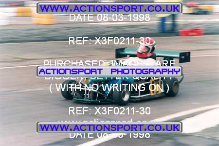 Photo: X3F0211-30 ActionSport Photography 08/03/1998 Hunts Kart Club - Kimbolton _5_250Gearbox #17