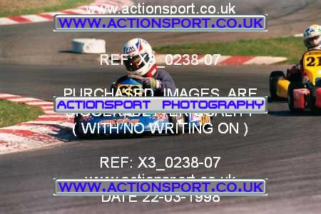 Photo: X3_0238-07 ActionSport Photography 22/03/1998 Manchester & Buxton Kart Club - Three Sisters, Wigan _4_Cadets #88